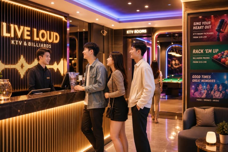 休闲娱乐门店使用微信电子券示意